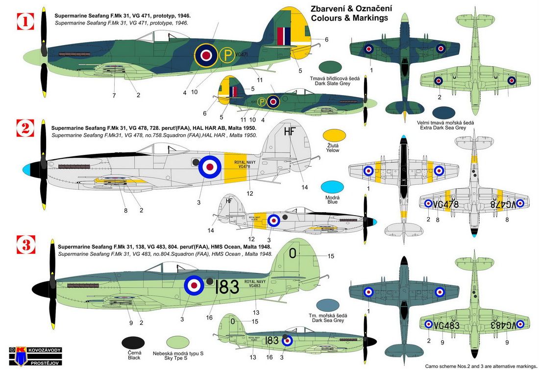 AZ Model 1/72 Supermarine Seafang F Mk31 7820