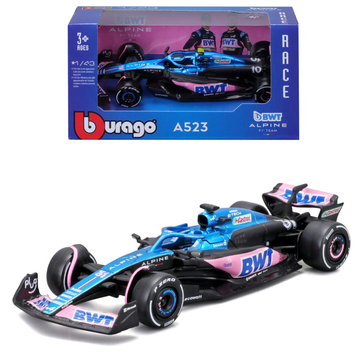 Bburago 1/43 BWT Alpine F1 Team A523 2023 #31 Esteban Ocon B18-38172O