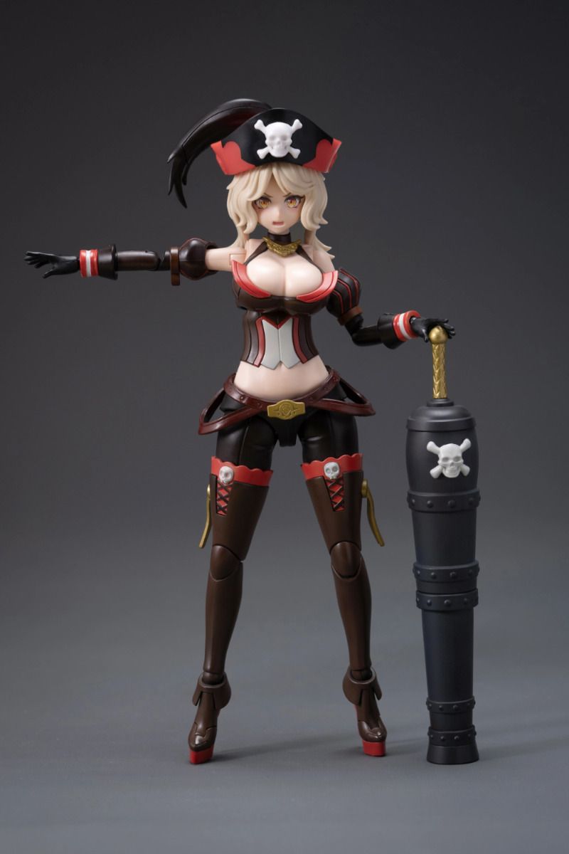 Border Model 1/12 Pirate Captain Queen Anne - Snap Fit Kit BA-003