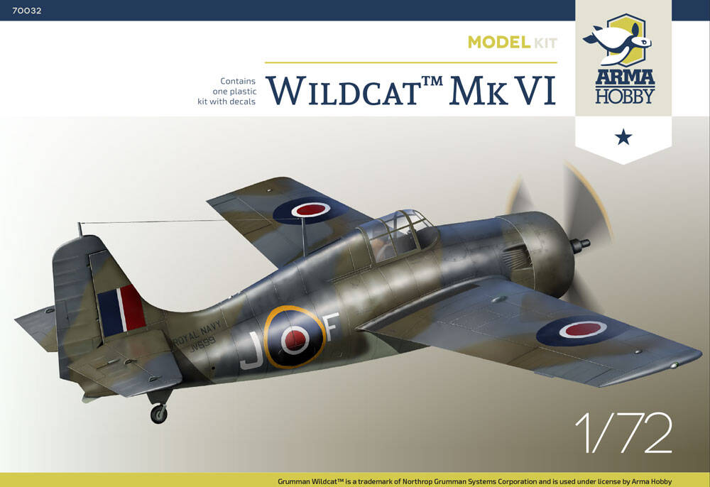 Arma Hobby 1/72 Grumann Wildcat Mk VI 70032