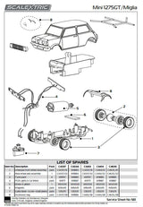 Scalextric Mini Miglis JRT Racing  Andrew Jordan C4344