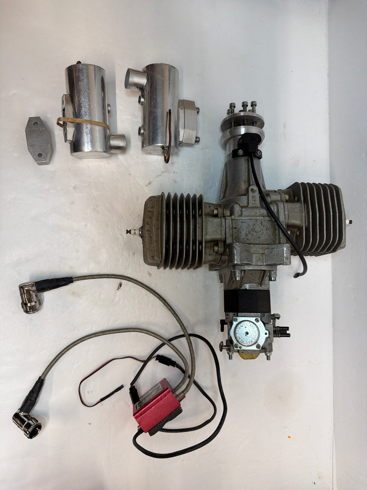 3W 140 twin-cylinder petrol 2 -Stroke Petrol Engine R/C Aircraft Engine – Second hand