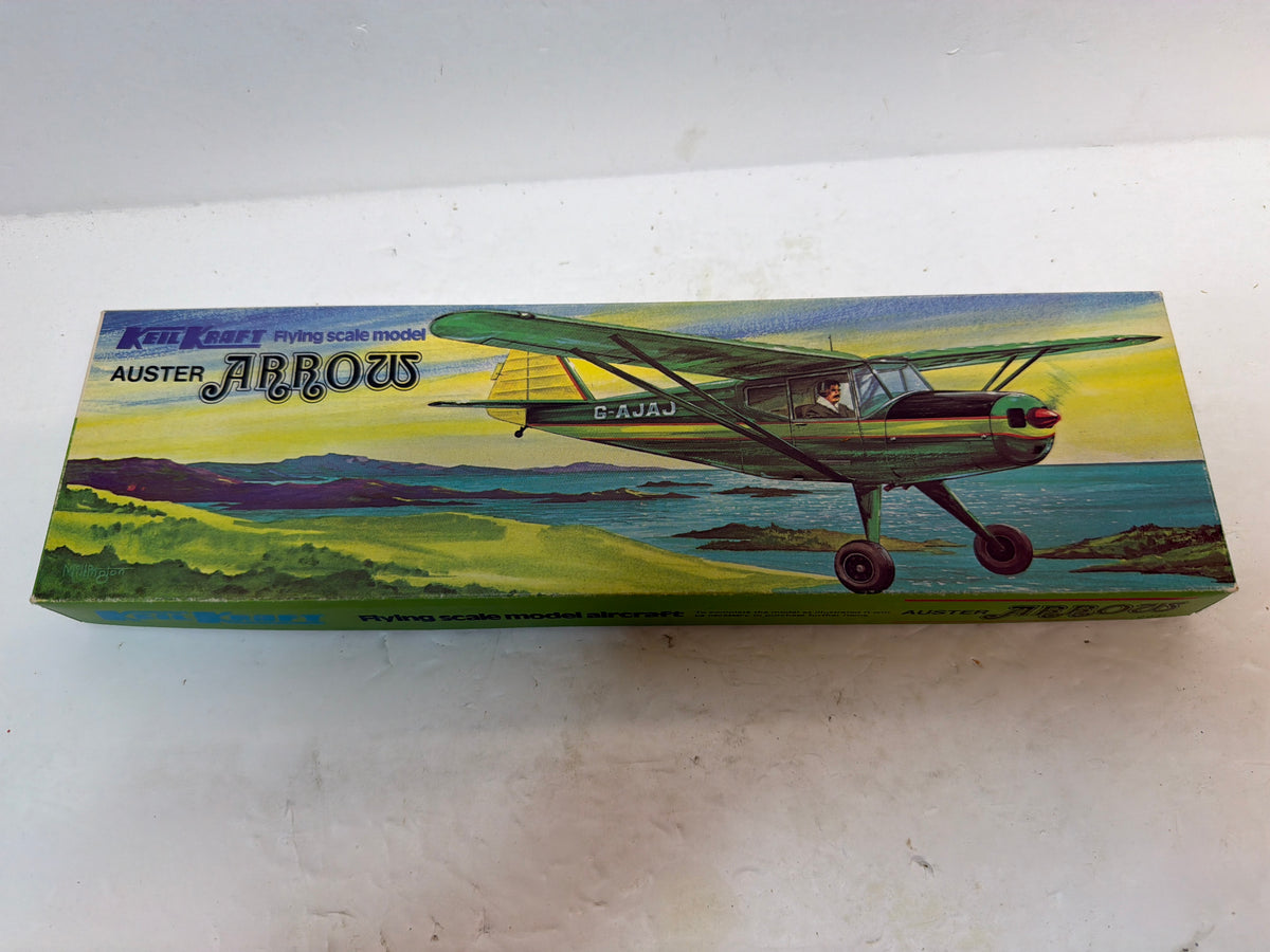 Keil Kraft Auster Arrow Vintage Rubber-Powered Flying Scale Model Aircraft Kit – Unbuilt 0051