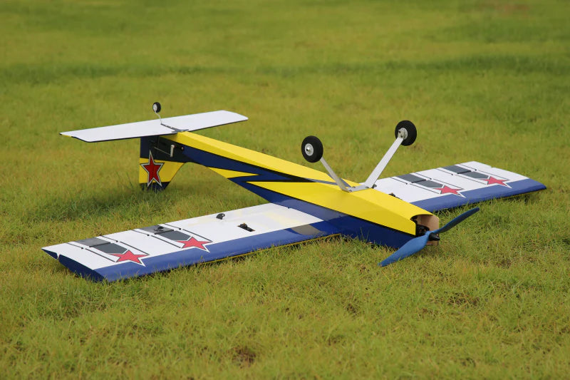 OMPHOBBY Challenger 49inch Balsa Model - IC version - Blue/White/Yellow