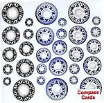 Becc Decals Compass Cards - Assorted sizes