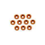Alloy M4 Csk Washers - Orange pk10