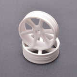 JC 6 Spoke 2.2 2WD Front White Wheel Cougar 2K pr