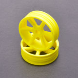 JC 6 Spoke 2.2 2WD Front Yellow Wheel Cougar 2K pr