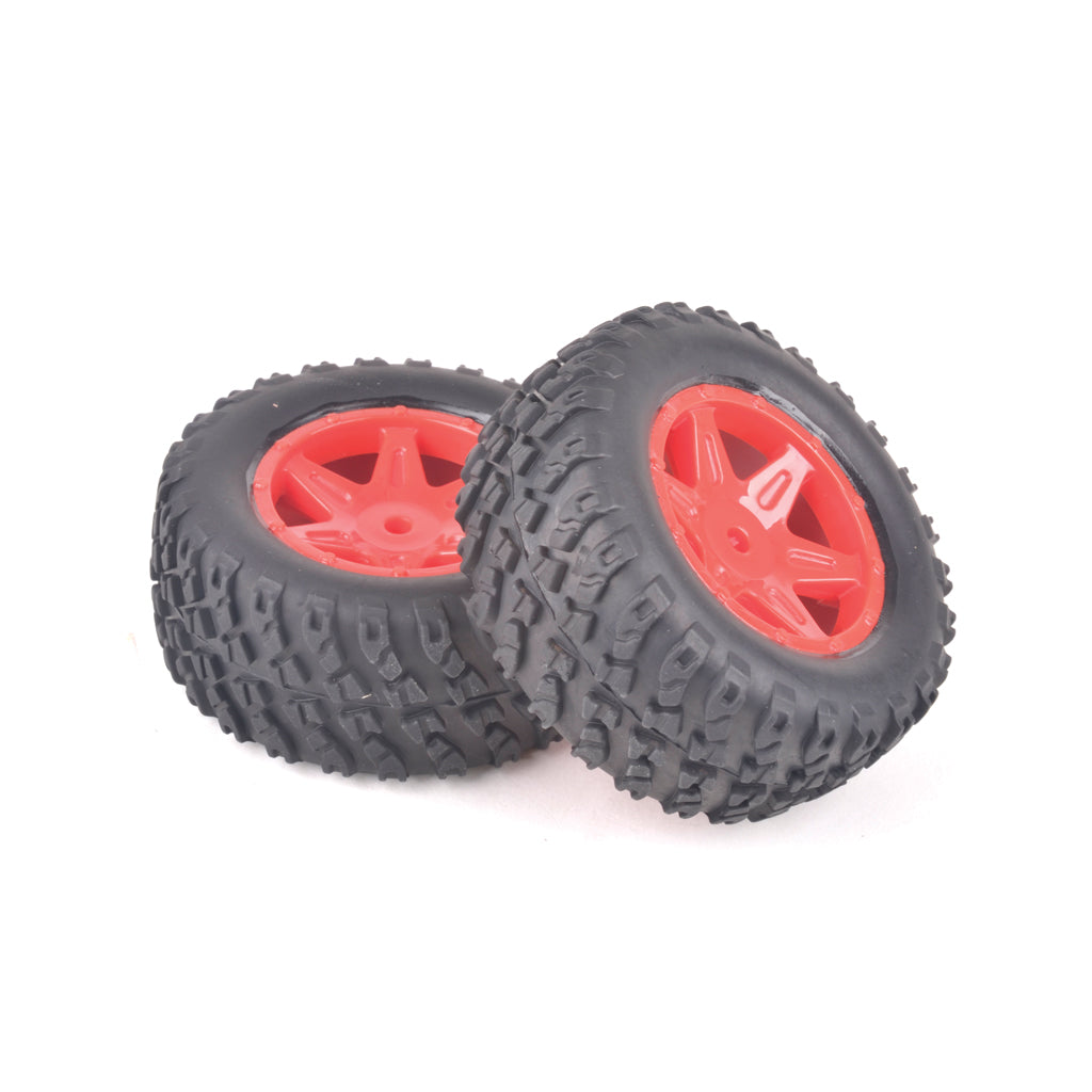 Spider Rear Tyre & Wheel Set - Red