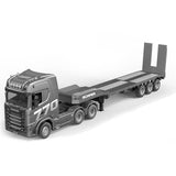 HUINA 1/24 SCANIA 770S RC TRUCK & TRAILER SET RTR - Silver - Pre Order - Expected late August