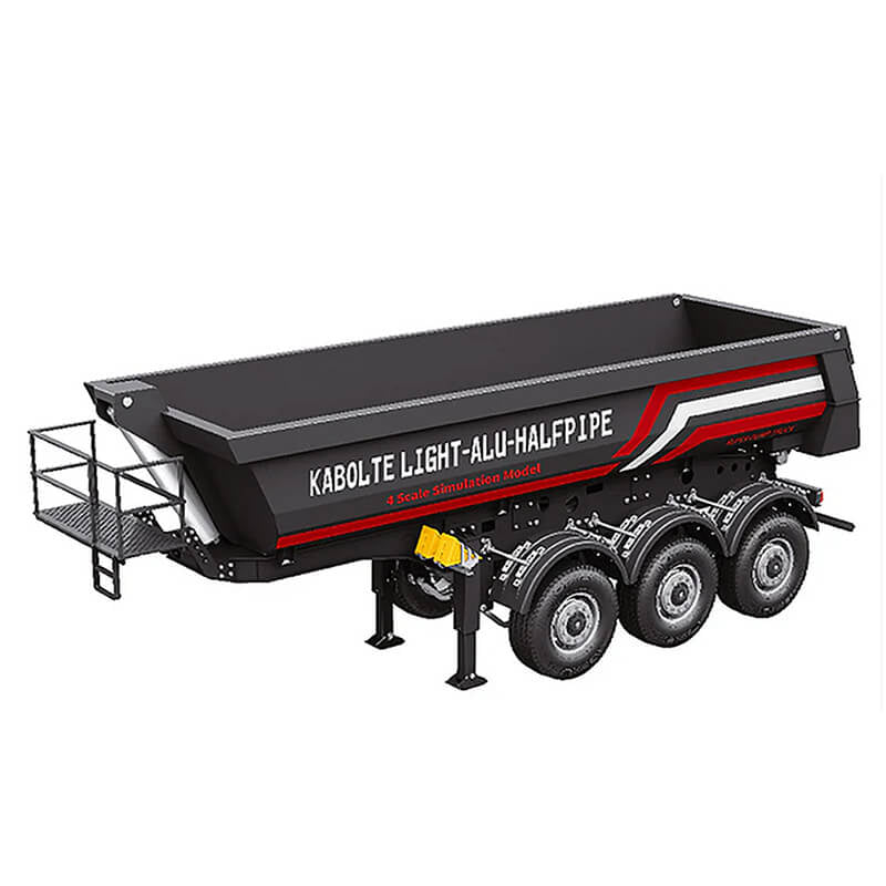 HUINA SCANIA 1/14 K770S KABOLITE 3X AXLE METAL TRAILER - BLACK
