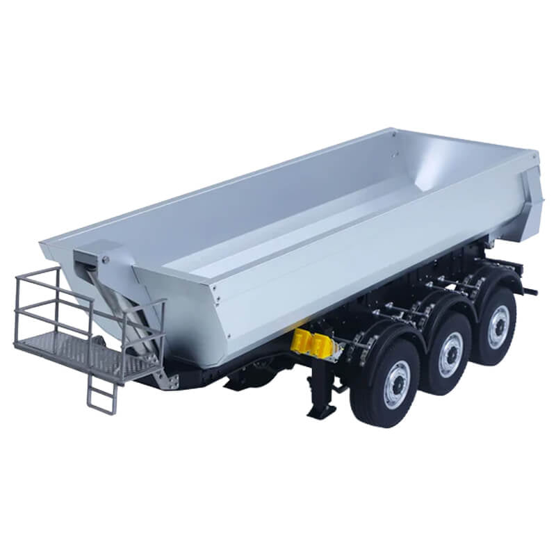 HUINA SCANIA 1/14 K770S KABOLITE 3X AXLE METAL TRAILER - SILVER