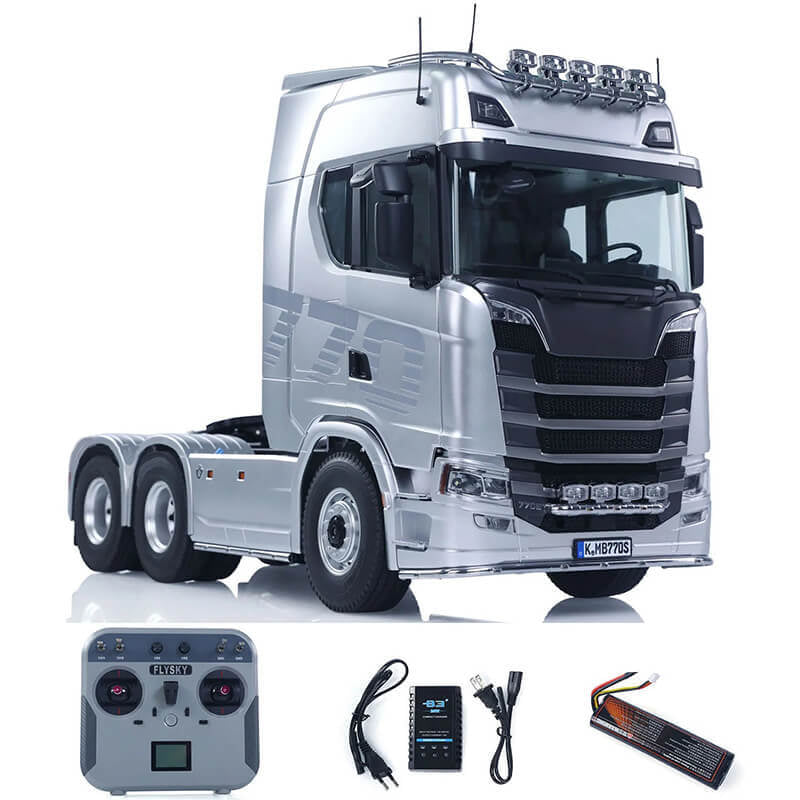 HUINA 1/14 SCANIA K770S-100 6X6 RC HAULAGE TRUCK RTR - SILVER