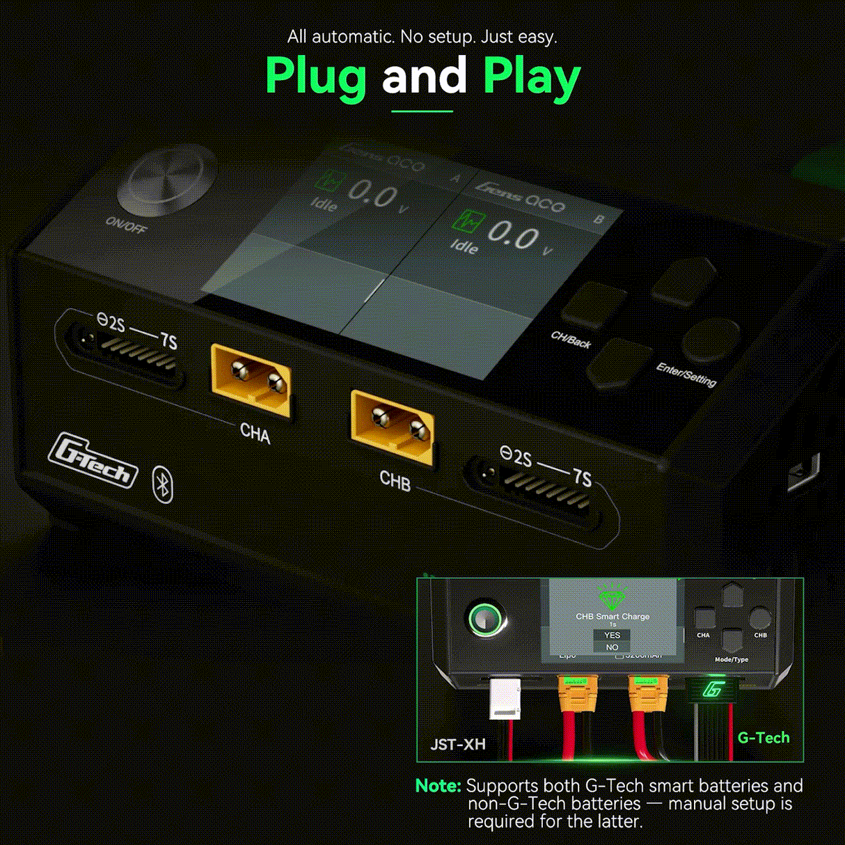 iMars D1000 PLUS G-Tech Dual Smart Charger AC 1000W