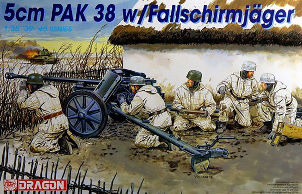 Dragon 5CM PAK 38 W/Fallschirmjager