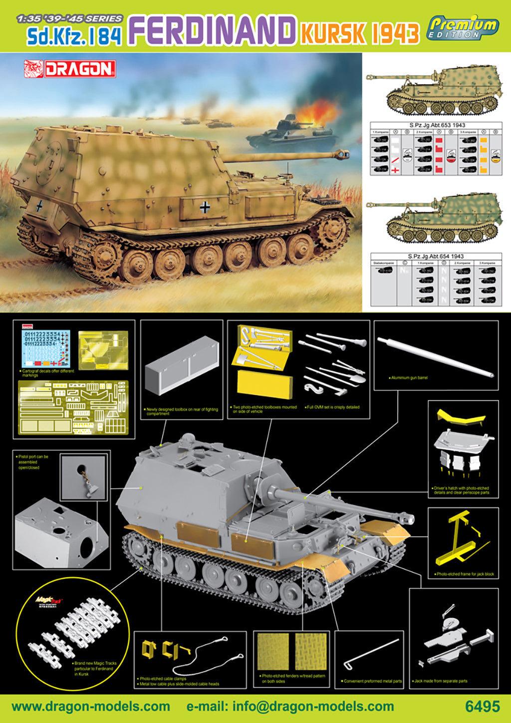 Dragon 1/35 SD KFZ 184 Ferdinand Kursk