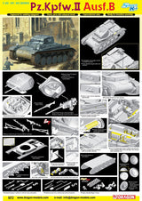 Dragon 1/35 Pz.Kpfw.II Ausf.B w/Interior (Magic Track Bonus figure set metal bucket uniform and GEN 2 w