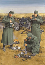 Dragon Chow Time German Anti-Tank Crew w/3.7cm PaK 35/36 Eatern Front