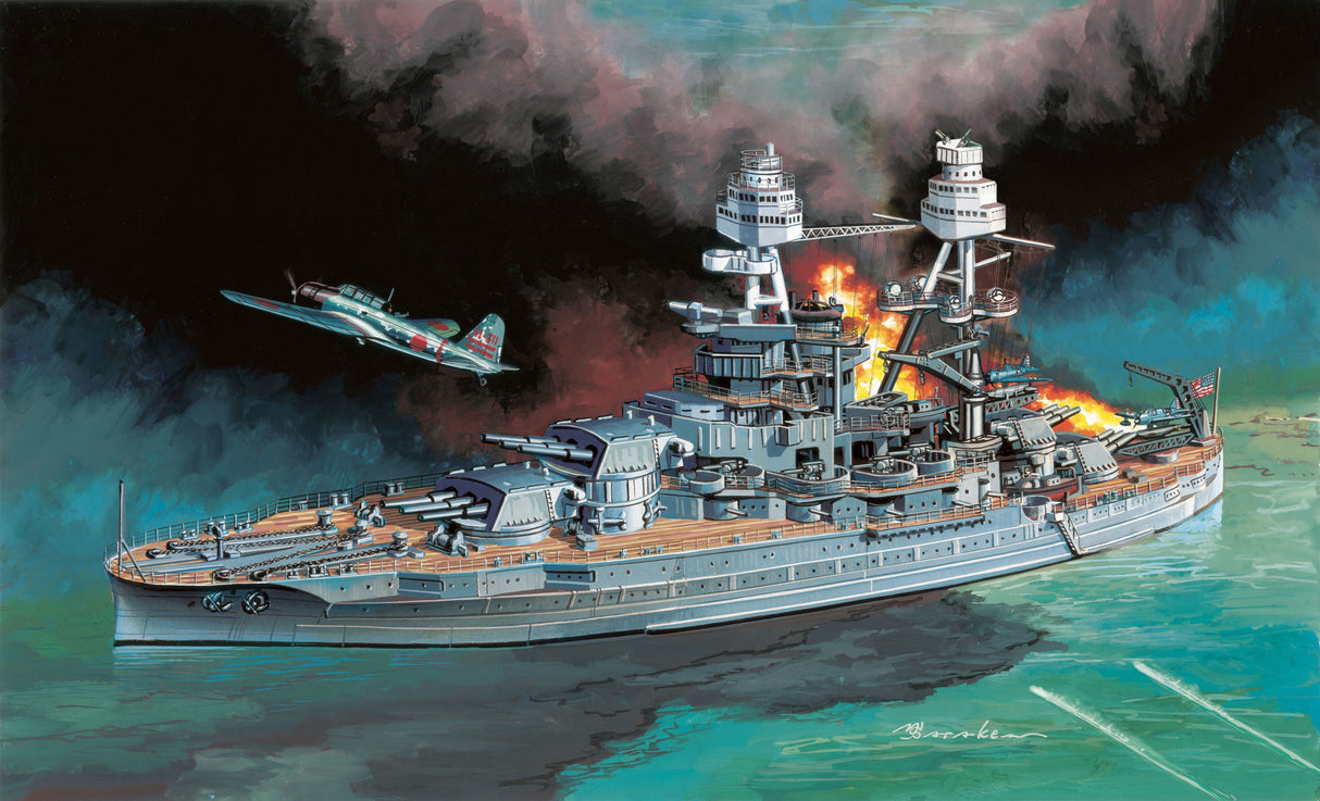 Dragon U.S.S. Arizona BB-39 w/Type 97 Kate Carrier Bomber Pearl Harbor Attack 7 December 1941