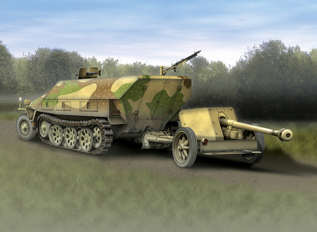 Dragon 1/72 Sd Kfz251/1Ausf D +7.5Cm