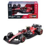 Bburago 1/43 Alfa Romeo F1 C43 No.77 V. Bottas B1860038VB