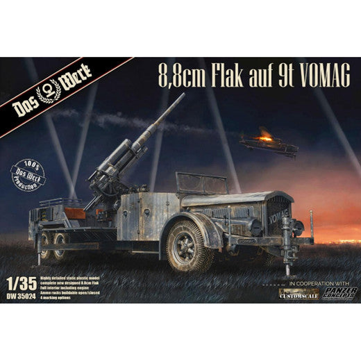 Das Werk 1/35 8.8cm Flakauf 8t Vomag kit 35024