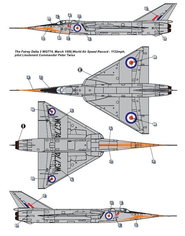 Dora Wings 1/72 Fairey Delta 2 72009