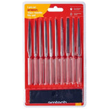 Amtech E1750 10 Piece 140mm (5.5 Inch)steel needle file set