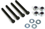 Dubro 4-40 x 1" (25.4mm) Socket Head Bolts With Lock Nuts (4 Pack)