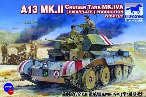 Bronco Models 1/35 A13 Mk.II Cruiser Tank Mk.IVA (Early/Late) Production kit CB35029