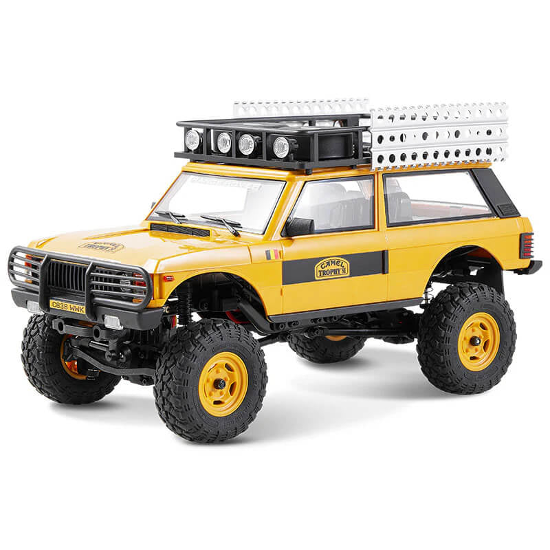 FMS 1/24TH RANGE ROVER FIRST GENERATION RTR YELLOW - FOR PRE ORDER ONLY