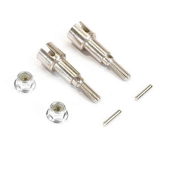 FTX TRACER METAL REAR WHEEL SHAFTS PINS & M4 NUTS