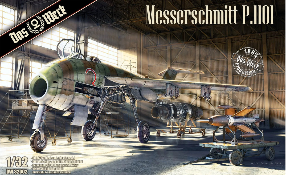 Das Werk 1/32 Messerschmitt P.1101 kit 32002