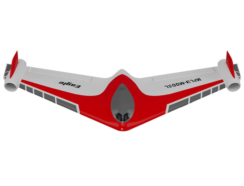 XFLY EAGLE 40MM EDF FLYING WING WITHOUT TX/RX/BATTERY/GYRO - RED