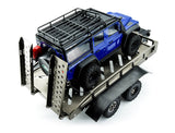 FASTRAX SCALE DUAL AXLE TRUCK CAR TRAILER w/RAMPS & LEDs