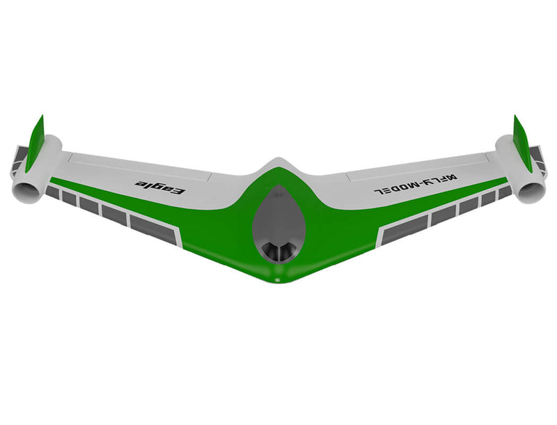 XFLY EAGLE 40MM EDF FLYING WING WITHOUT TX/RX/BATTERY/GYRO - GREEN