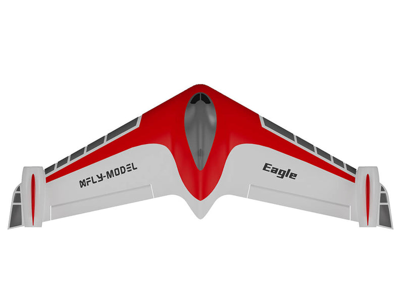 XFLY EAGLE 40MM EDF FLYING WING WITHOUT TX/RX/BATTERY/GYRO - RED