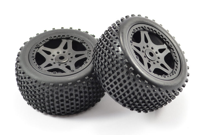 FTX SURGE 1/12 REAR BUGGY MOUNTED WHEELS/TYRES (PR)