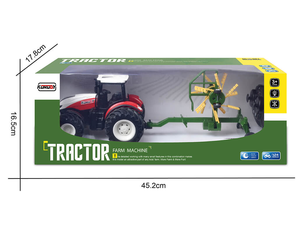 KORODY RC 1:24 TRACTOR WITH ROTARY RAKE