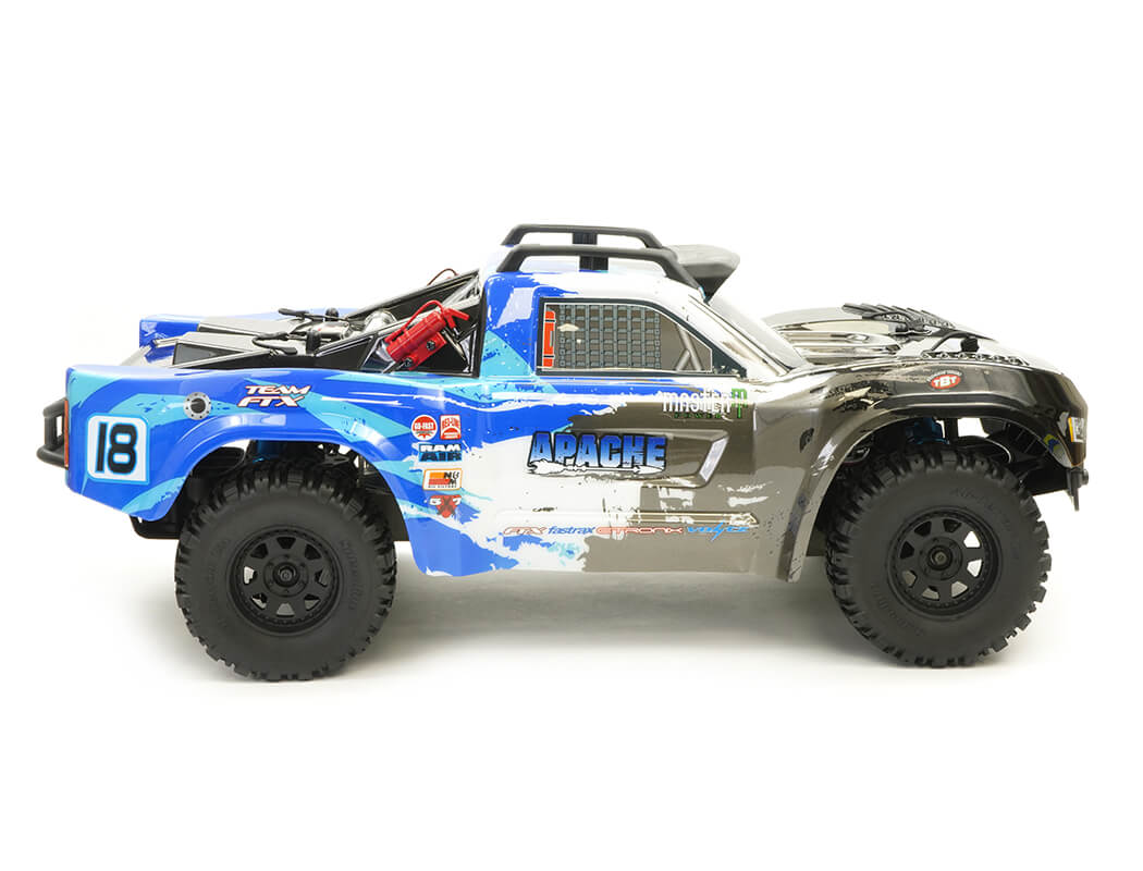 FTX APACHE 1/10 BRUSHLESS TROPHY TRUCK RTR - BLUE