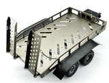 FASTRAX SCALE DUAL AXLE TRUCK CAR TRAILER w/RAMPS & LEDs