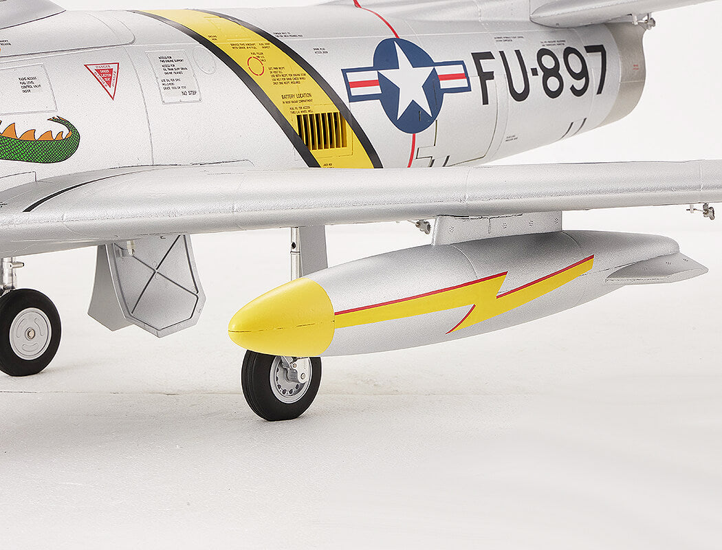 FMS 80MM F-86 Sabre THE HUFF PNP SILVER