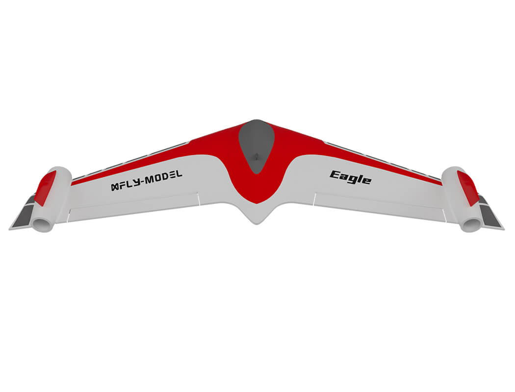 XFLY EAGLE 40MM EDF FLYING WING WITHOUT TX/RX/BATTERY-WITH GYRO - RED