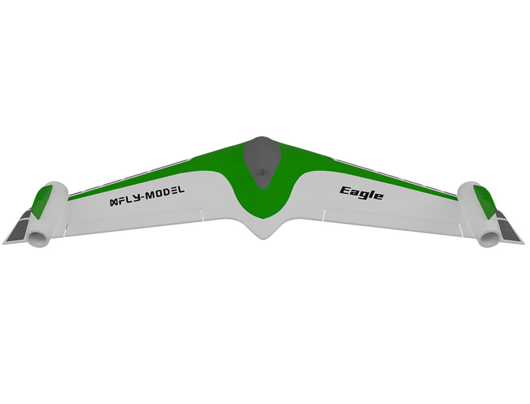 XFLY EAGLE 40MM EDF FLYING WING WITHOUT TX/RX/BATTERY-WITH GYRO - GREEN