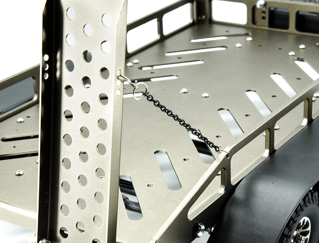 FASTRAX SCALE DUAL AXLE TRUCK CAR TRAILER w/RAMPS & LEDs