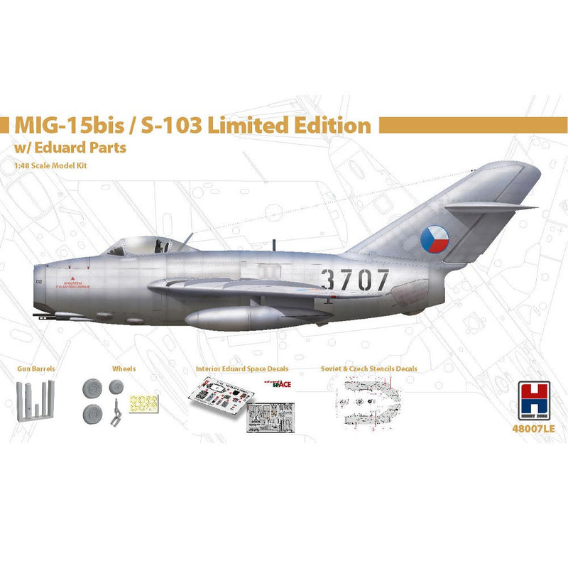 Hobby 2000 1/48 MiG-15bis/S-103 w/Eduard Parts Ltd Edition