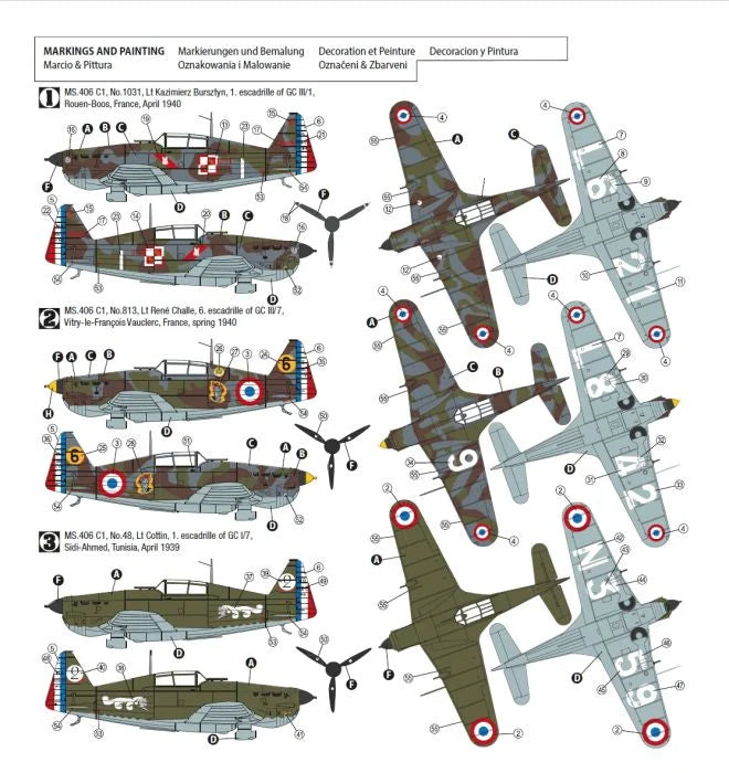 Hobby 2000 1/72 Morane-Saulnier MS.406 1939-1940 Kit  72031