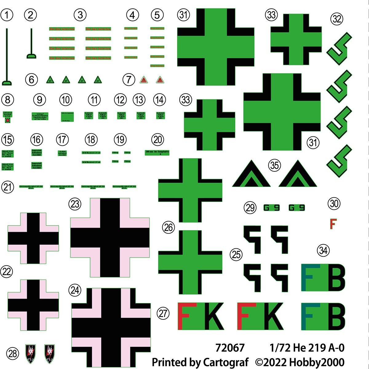 Hobby 2000 1/72 Heinkel He-219A-2 72067