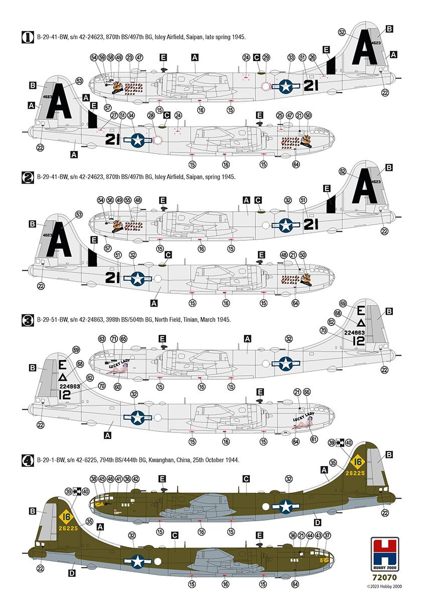 Hobby 2000 1/72 Boeing B-29 Superfortress 72070