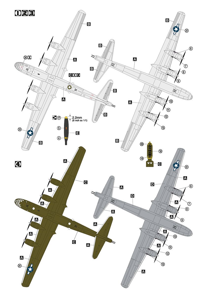Hobby 2000 1/72 Boeing B-29 Superfortress 72070